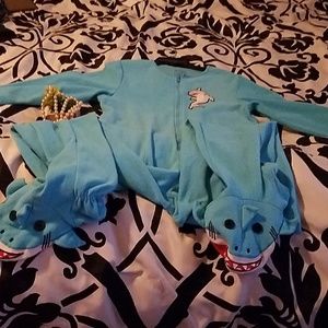 Nick and nora footed onesie pjs
